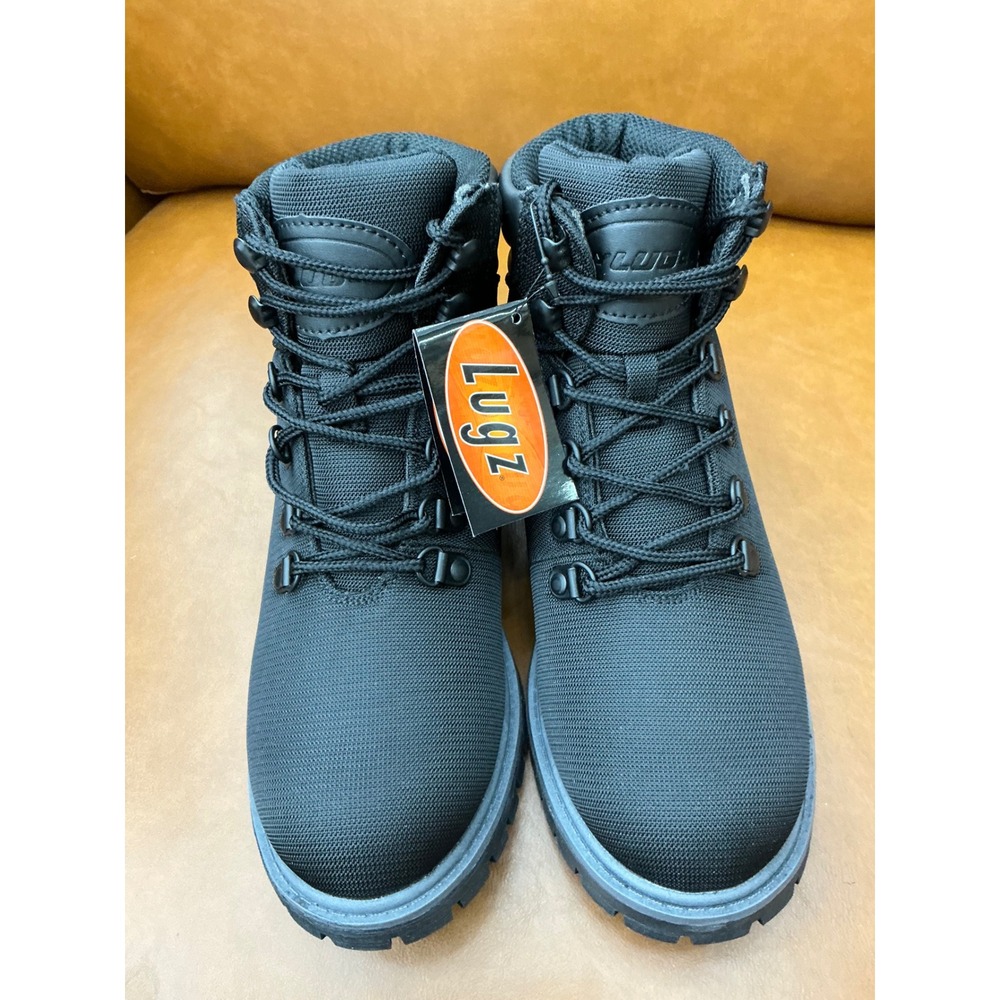Lugz Grotto II Boots Womens 5.5 Black New Textile Ankle Work Hiking WGROT2T-069 - Picture 2 of 8